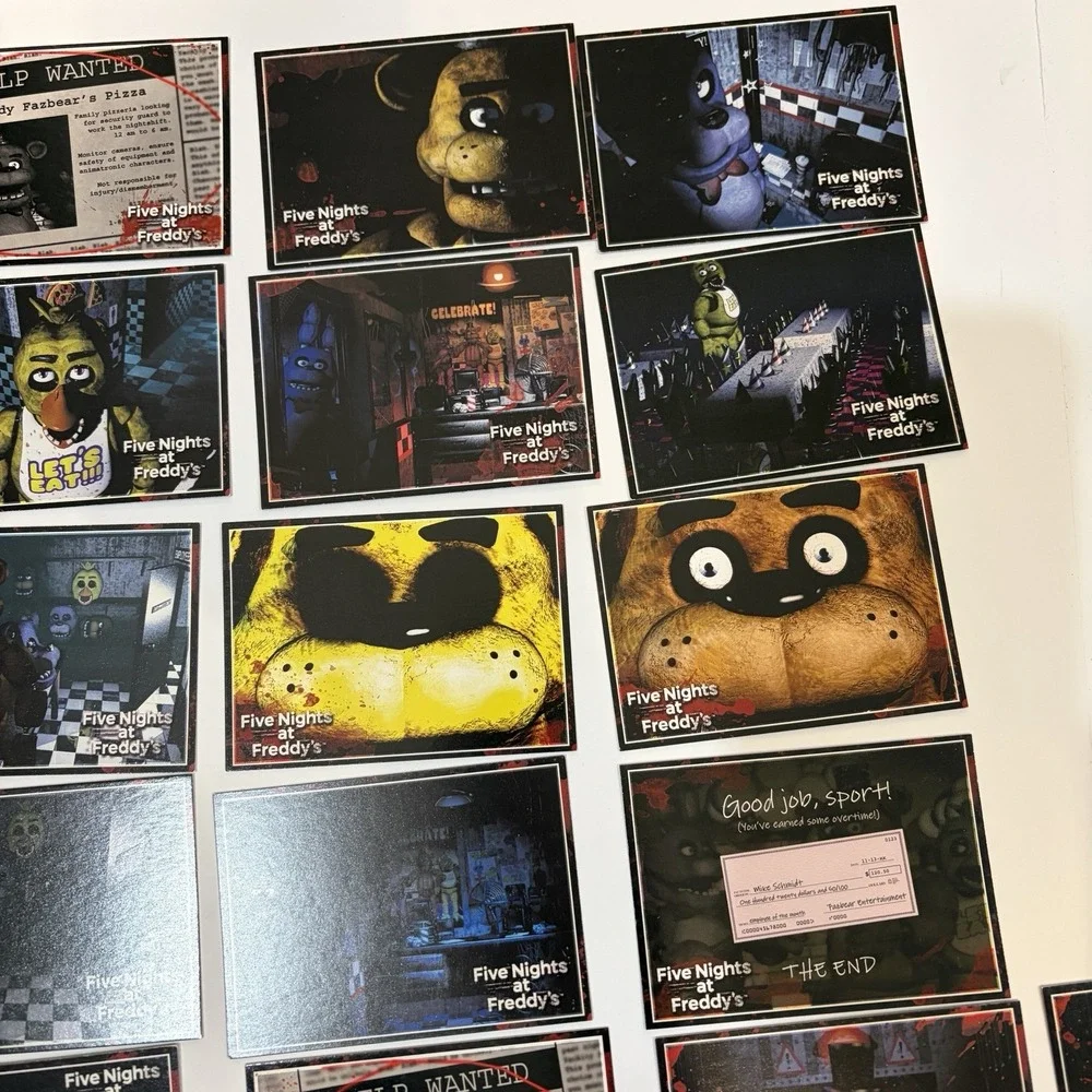 Five Nights at Freddy's 2016 Scott Cawthon Card Lot-Fazbear,Bonnie,Chica,Foxy